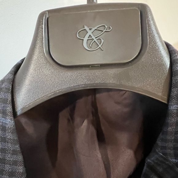 Canali sport coat, gray check, 44R, EUC - Picture 7 of 7